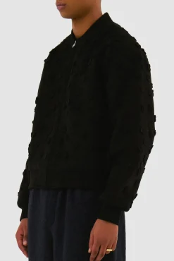 Arte Antwerp Blouson bombardier à fleurs - Noir Cheap