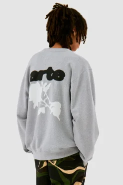 Arte Antwerp Blur Flower Crewneck - Gris Online