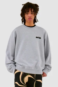 Arte Antwerp Blur Flower Crewneck - Gris Online