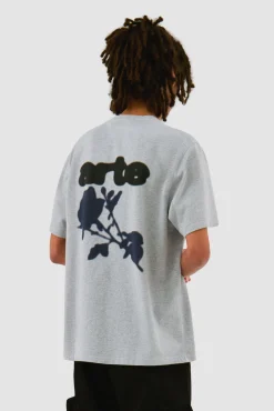 Arte Antwerp Blur Flower T-shirt - Gris Cheap