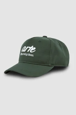 Arte Antwerp Casquette avec logo brodé sur le devant - vert Cheap