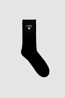 Arte Antwerp Chaussettes à cœur Basic Arte - Noir Outlet