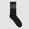 Arte Antwerp Chaussettes à logo fleuri - Noir Fashion
