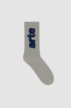 Arte Antwerp Chaussettes Blurred Vertical - Gris Discount