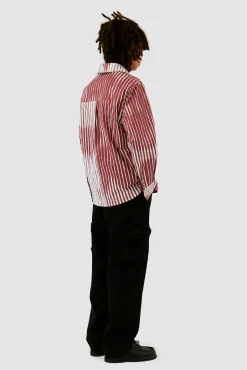 Arte Antwerp Chemise rayée - /White Orange Clearance