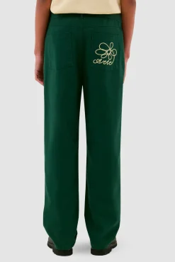 Arte Antwerp Pantalon à poches brodées - vert Online