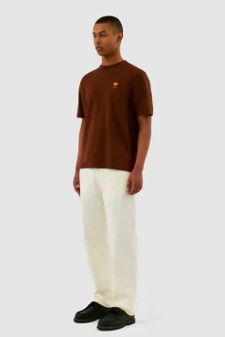 Arte Antwerp Pantalon à poches brodées - Crème Cheap