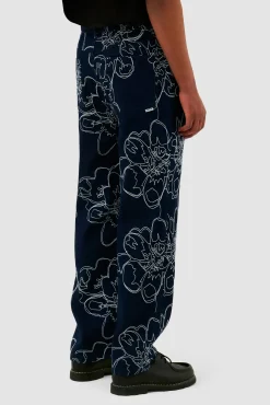 Arte Antwerp Pantalon à points de fleurs - Marine Outlet