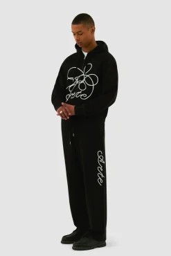 Arte Antwerp Pantalon avec logo Script - Noir Flash Sale