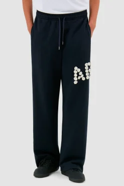 Arte Antwerp Pantalon Crochet Flowers - Navy Marine Best Sale