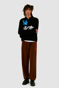 Arte Antwerp Pantalon de survêtement Heart Flower - marron Best