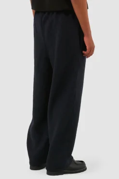 Arte Antwerp Pantalon en laine bouillie - Marine Discount