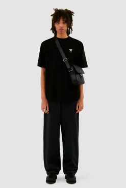 Arte Antwerp Sac à bandoulière en cuir - Noir Sale