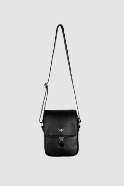 Arte Antwerp Sac à bandoulière en cuir - Noir Sale