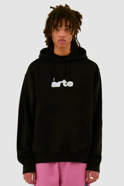 Arte Antwerp Sweat à capuche avec logo brodé - Noir Sale