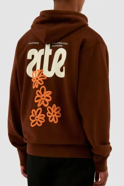 Arte Antwerp Sweat à capuche Blooming Ideas - marron Sale