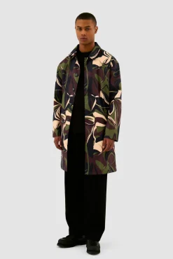 Arte Antwerp Trench-coat Camo - Camo Kaki Discount