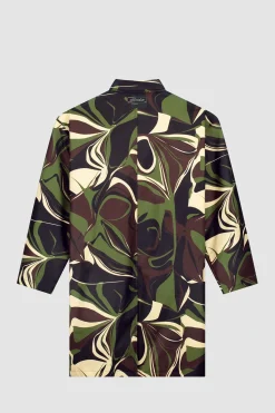 Arte Antwerp Trench-coat Camo - Camo Kaki Discount