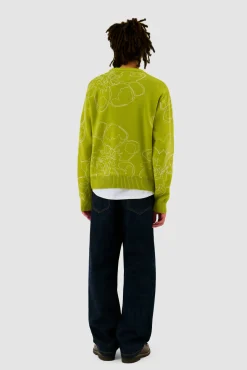 Arte Antwerp Tricot à fleurs brodées - Vert clair vertclair Fashion