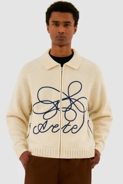 Arte Antwerp Tricot avec logo fleuri - Crème Hot