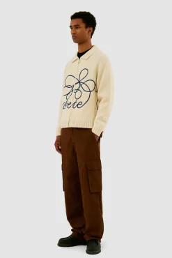 Arte Antwerp Tricot avec logo fleuri - Crème Hot