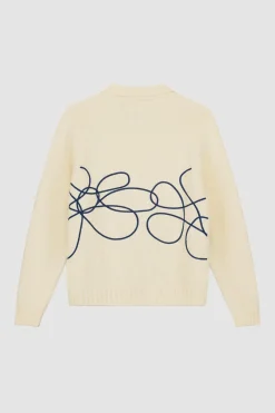 Arte Antwerp Tricot avec logo fleuri - Crème Hot