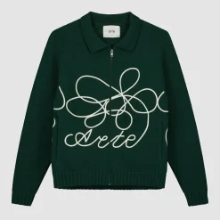 Arte Antwerp Tricot avec logo fleuri - vert Flash Sale