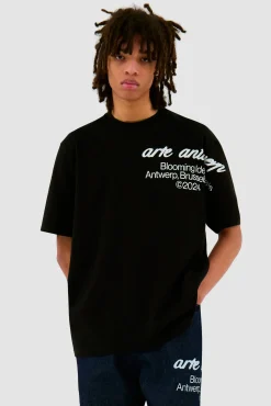 Arte Antwerp T-shirt à manches Blooming Ideas - Noir Online