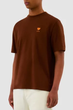 Arte Antwerp T-shirt avec logo en forme de cœur - marron Discount