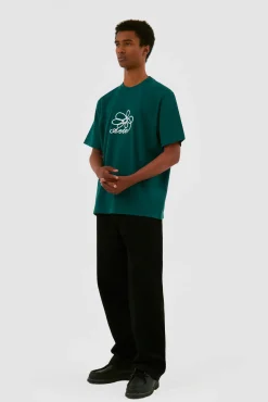 Arte Antwerp T-shirt brodé de fleurs - vert Flash Sale