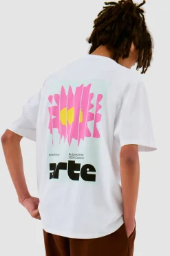 Arte Antwerp T-shirt Flower Poster - blanc Best Sale