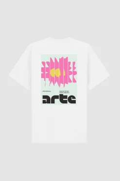 Arte Antwerp T-shirt Flower Poster - blanc Best Sale