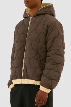 Arte Antwerp Veste à capuche réversible - Crème Cheap