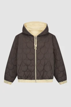 Arte Antwerp Veste à capuche réversible - Crème Cheap