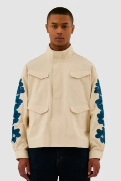 Arte Antwerp Veste brodée de fleurs - Crème Cheap
