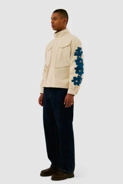 Arte Antwerp Veste brodée de fleurs - Crème Cheap
