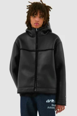 Arte Antwerp Veste en shearling - Noir Hot