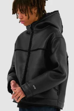 Arte Antwerp Veste en shearling - Noir Hot