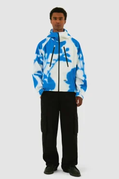 Arte Antwerp Veste technique Blue Flower - Blanc/ Bleu Shop