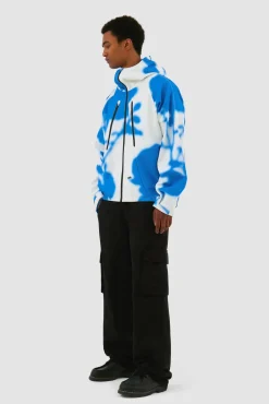 Arte Antwerp Veste technique Blue Flower - Blanc/ Bleu Shop