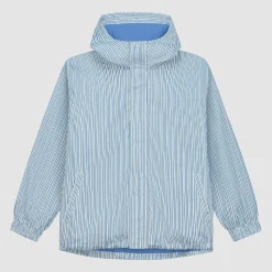 Arte Antwerp Veste technique rayée - Blanc/ Bleu Flash Sale